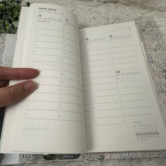 Filofax Botanical A5 Organiser Leather Planner Dated 2022‎ Centennial Collection - Picture 5 of 11